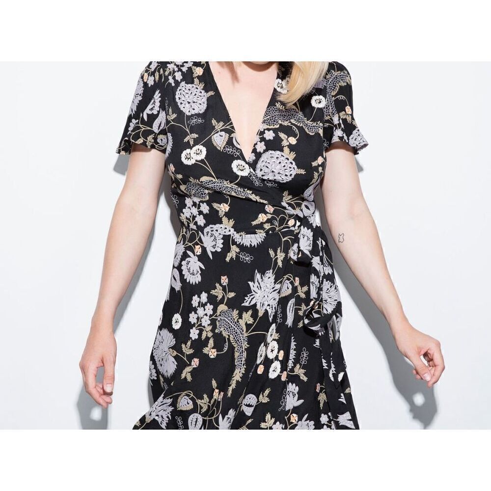 Reformation‎ Penny Floral Mini Wrap Dress - Women’s XS